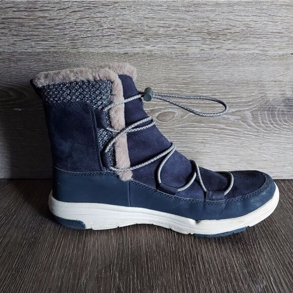 Ryka Waterproof Aubonne Navy Blazer Outdoor Women’s Boots Faux Fur 8M - Picture 6 of 10
